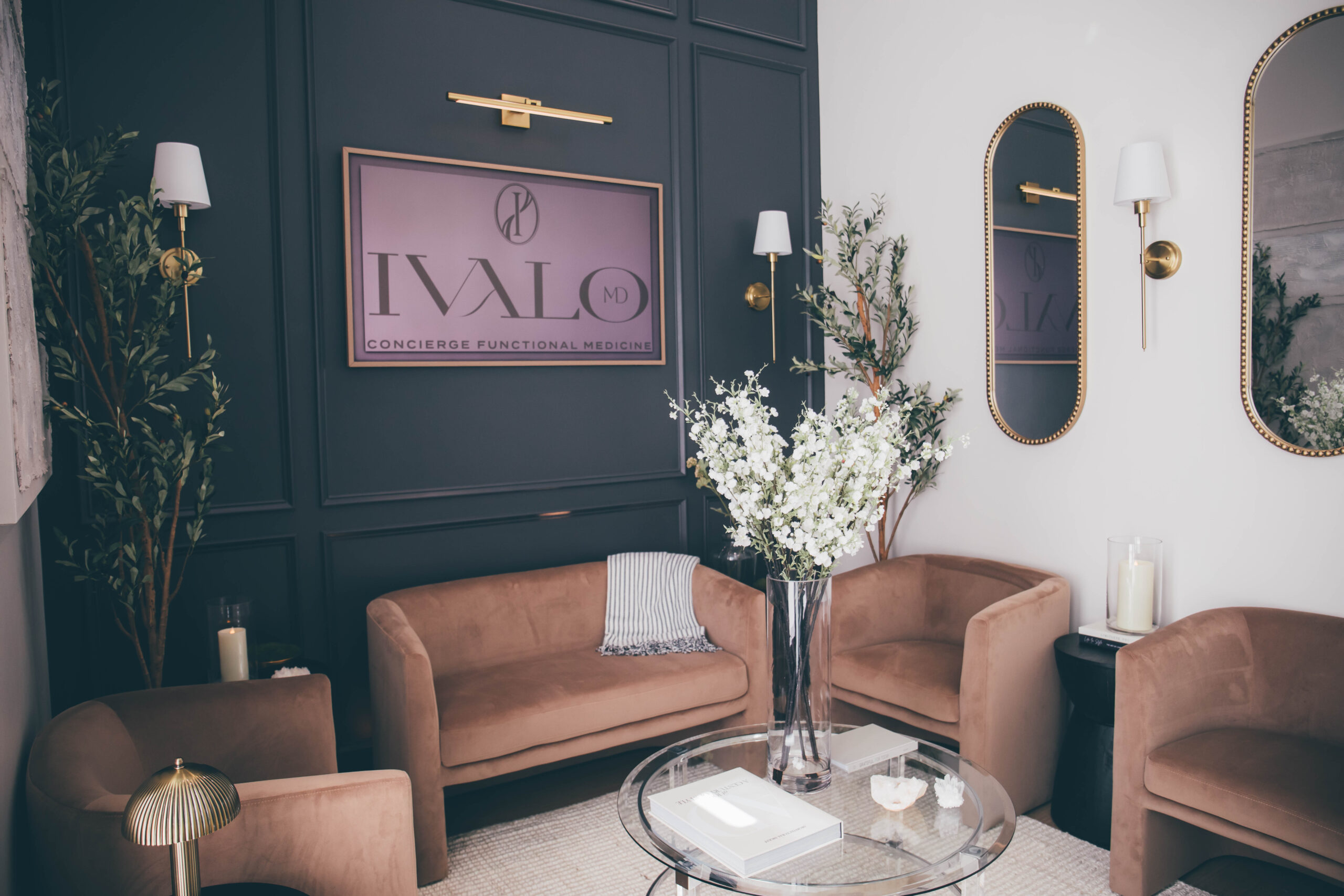 The modern and welcoming environment at Ivalo MD in McKinney, offering physician-led concierge functional medicine that goes beyond standard wellness centers.